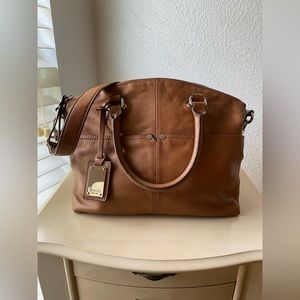 Tignanello Brown Leather Satchel Purse